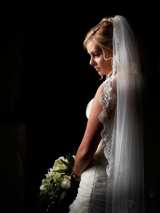 Studieportræt af brud