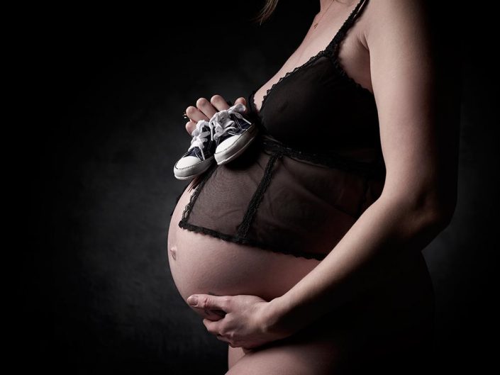 Foto af gravid mave
